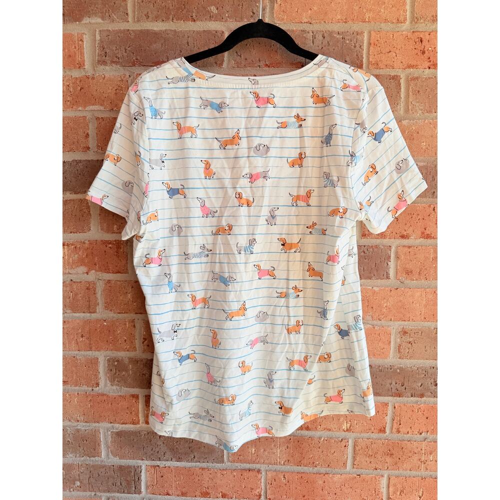 Sleep Sense Womens Multicolor Animal Print Short Sleeve T-Shirts Sz Medium NWT - Picture 2 of 3
